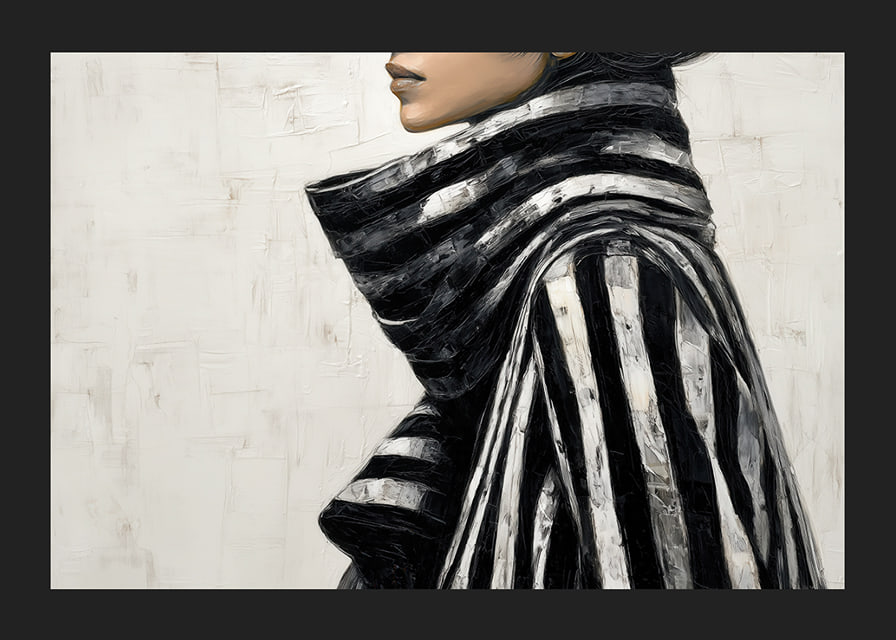 Élégant en noir et blanc avec une allure élégante et moderne-12