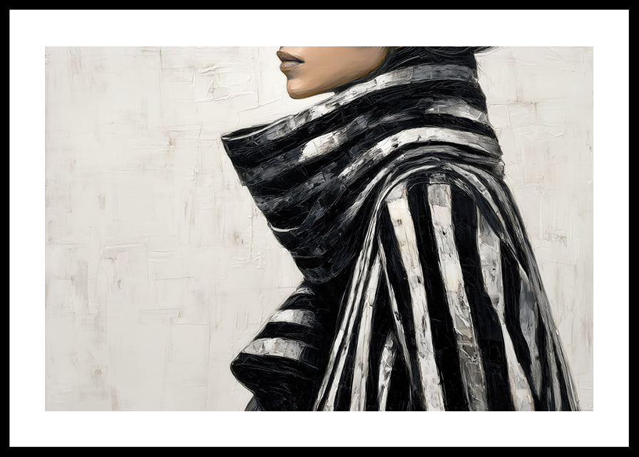 Élégant en noir et blanc avec une allure élégante et moderne-12