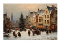 Jarmark bożonarodzeniowy pełen serdecznej społeczności i błyszczących płatków śniegu-1