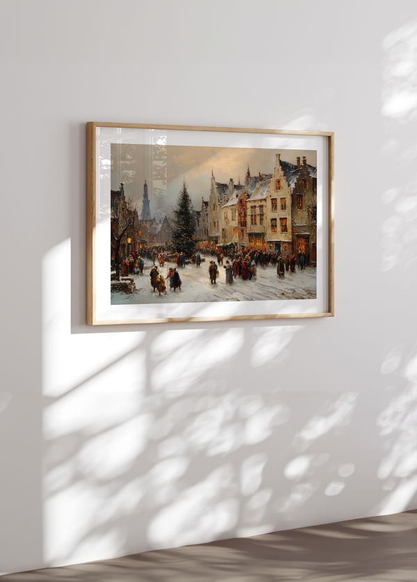 Poster Snowy Village Harmony crossfade