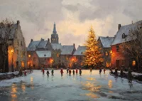 A magical winter evening with ice skating and Christmas lights-7
