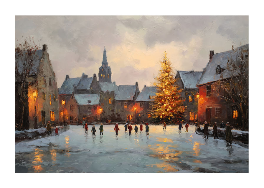 Magiczny zimowy wieczór z lodowiskiem i świątecznymi iluminacjami-12