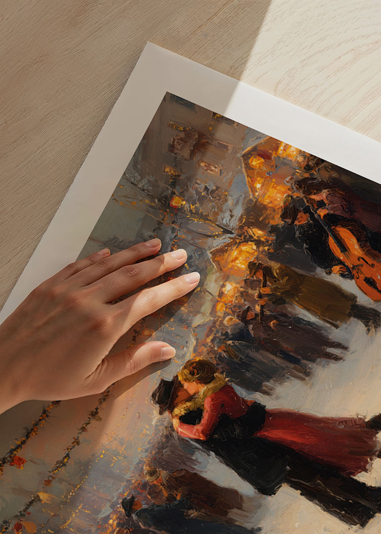 Romantyczna para tańczy pod błyszczącymi zimowymi światłami-12