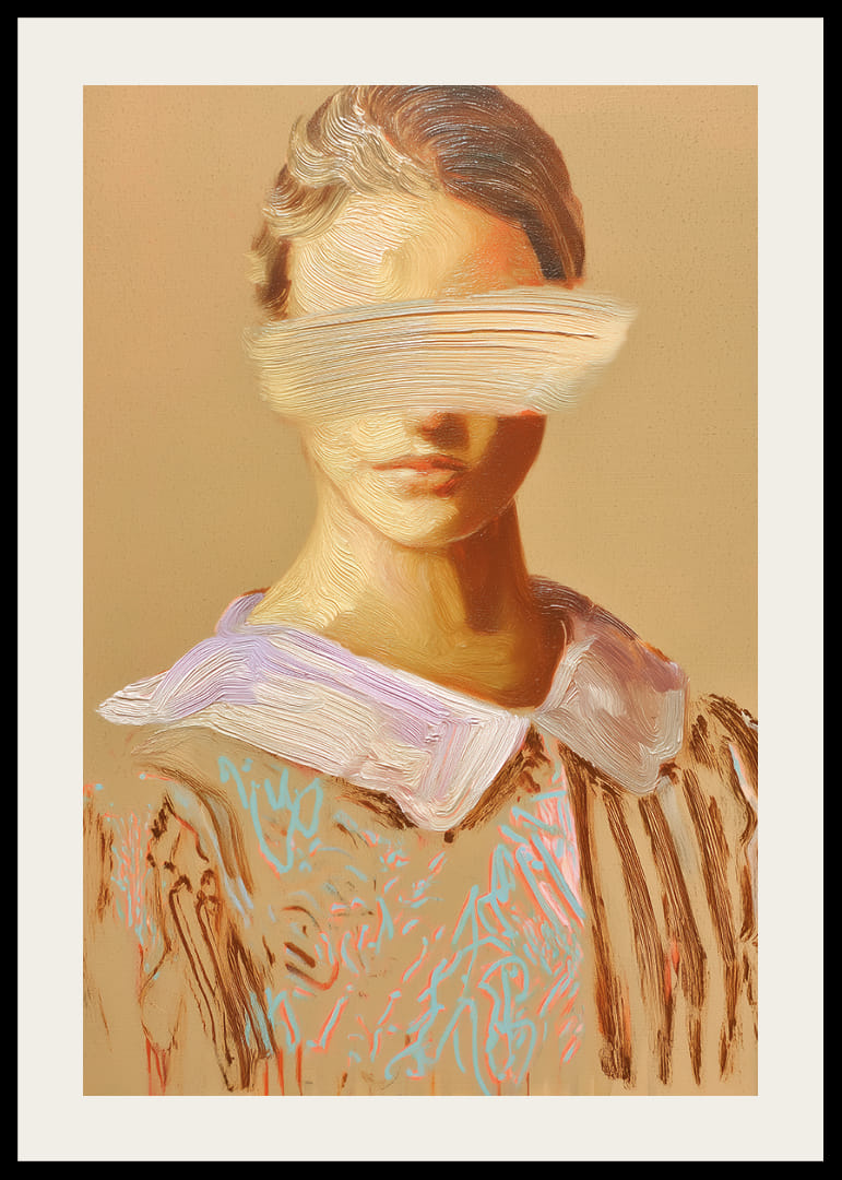 En fängslande bild med dämpade toner och mystisk elegans-12