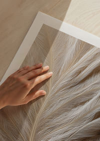 Plumas suaves se deslizan en una composición de ensueño-5