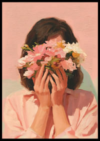 Una explosión de color de flores cubre el rostro-2