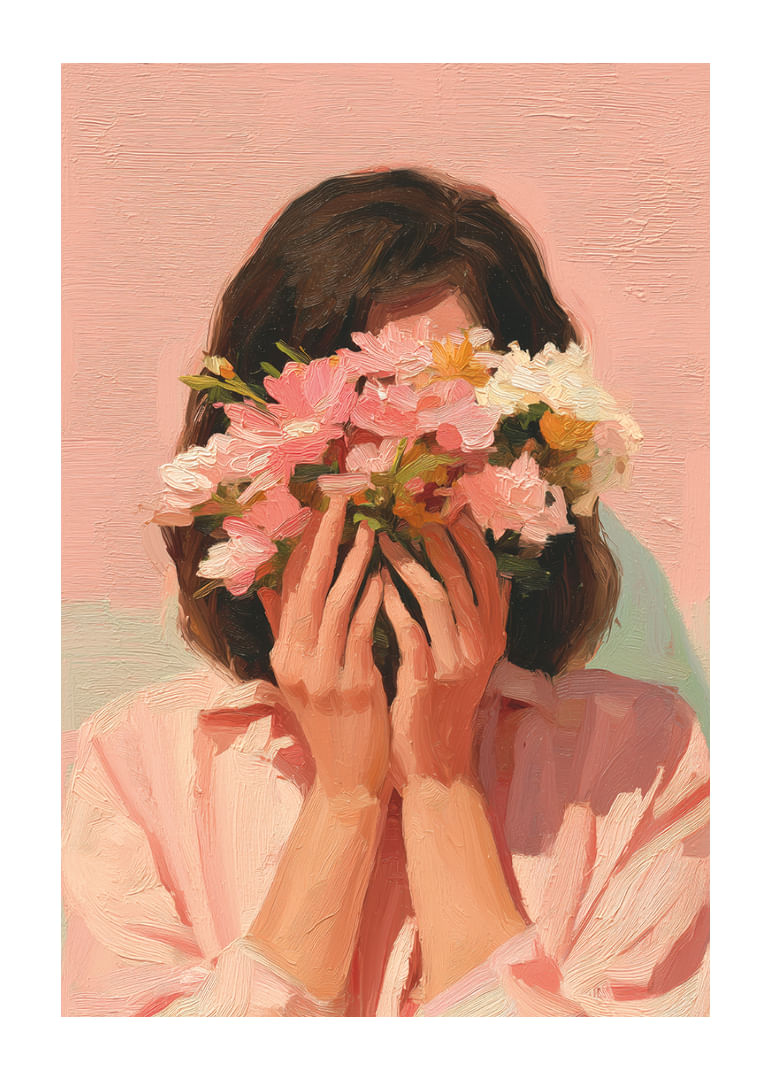 Una explosión de color de flores cubre el rostro-12