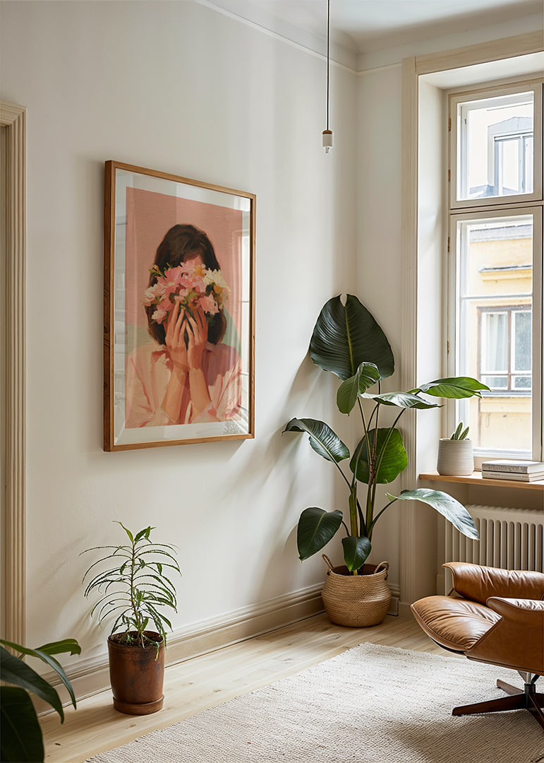 Värviline lillede plahvatus katab nägu-12