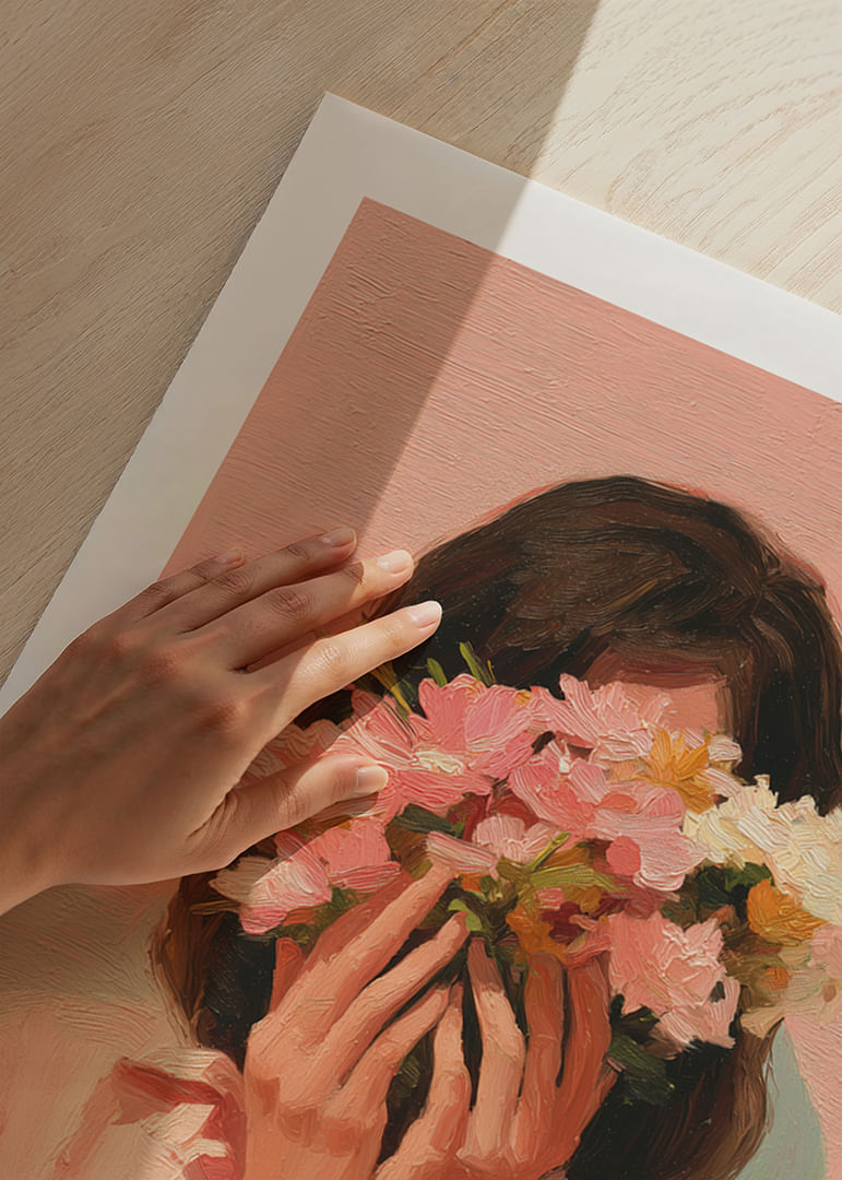 Una explosión de color de flores cubre el rostro-12