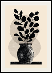 Elegant växt i svartvitt ger rummet stil och lugn-2