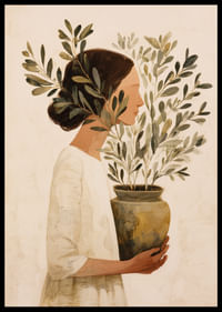 Una mujer se funde con la belleza y la tranquilidad de la naturaleza.-2