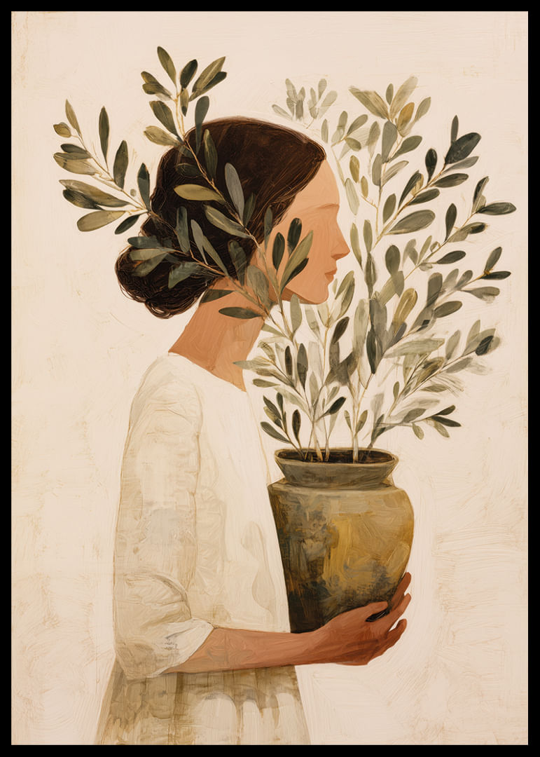 Una mujer se funde con la belleza y la tranquilidad de la naturaleza.-12