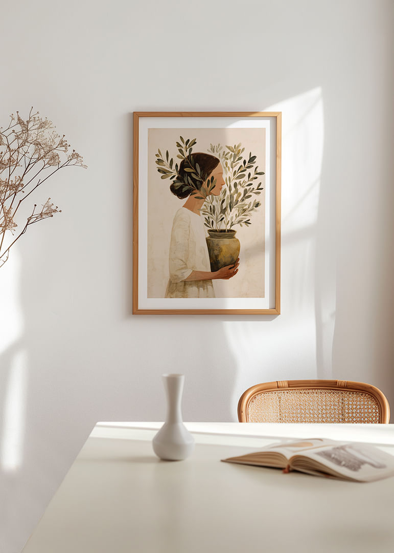 Una mujer se funde con la belleza y la tranquilidad de la naturaleza.-12