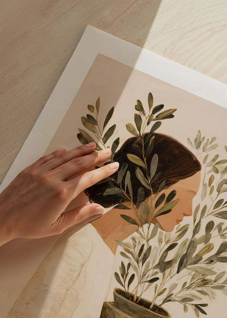 Una mujer se funde con la belleza y la tranquilidad de la naturaleza.-12