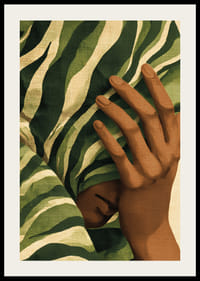 Mysterious face hidden by lush foliage-2