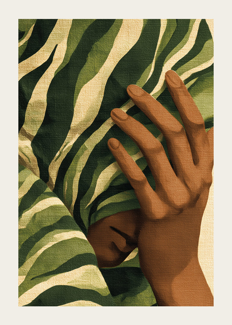 Mysterious face hidden by lush foliage-12