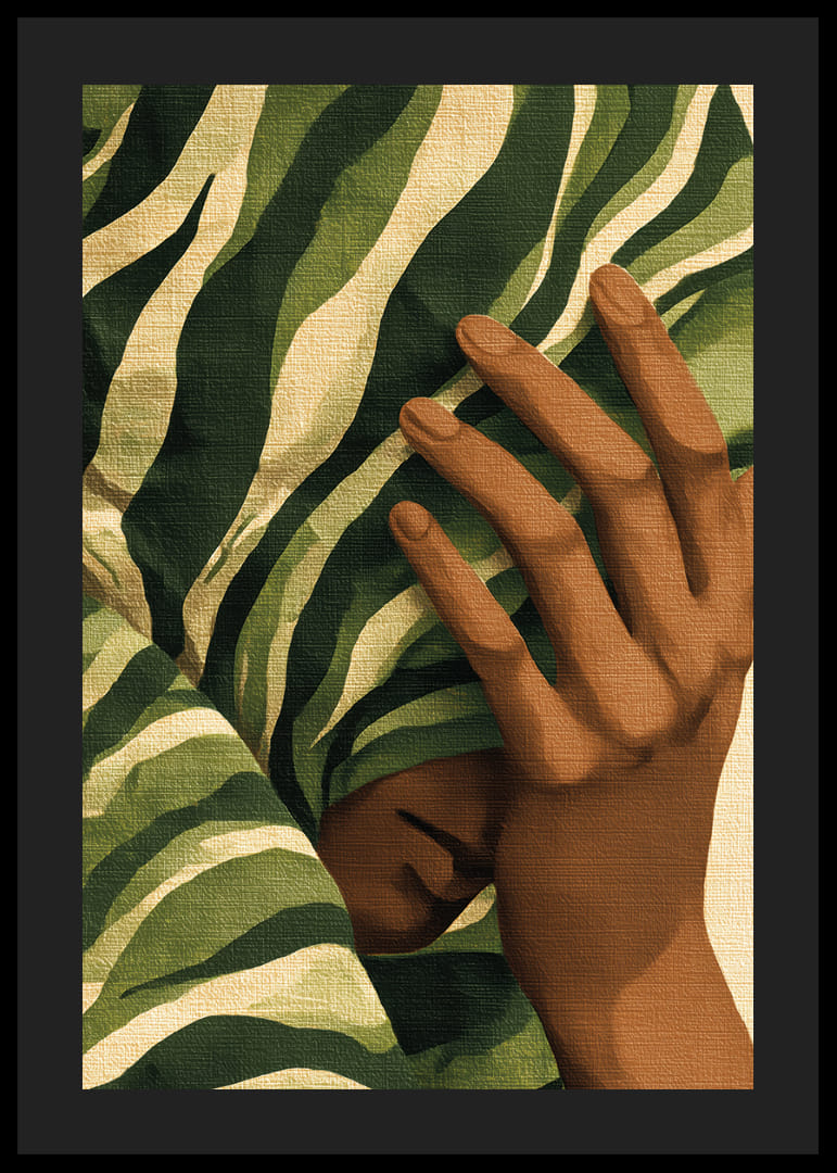 Mysterious face hidden by lush foliage-12