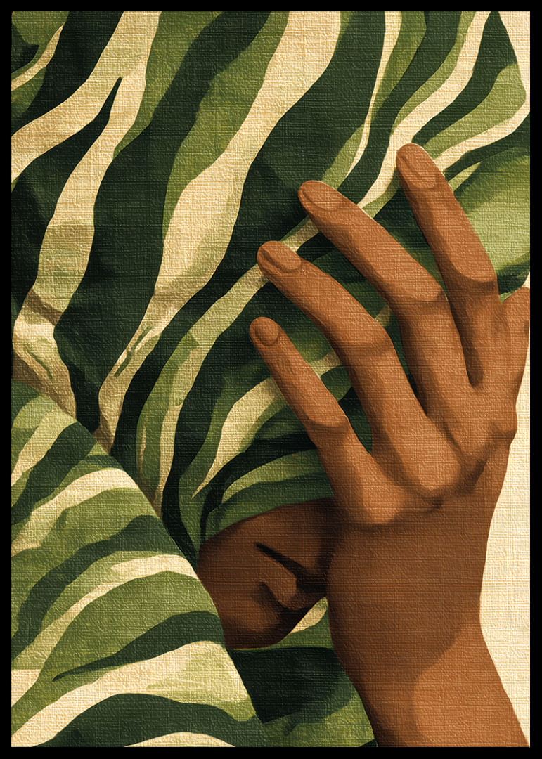 Rostro misterioso oculto entre exuberante follaje-12