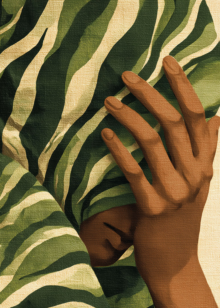 Rostro misterioso oculto entre exuberante follaje-12