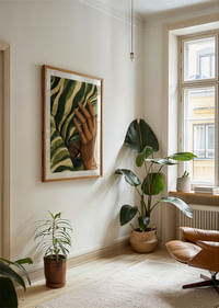 Rostro misterioso oculto entre exuberante follaje-4