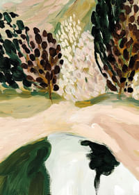 Una paleta de colores suaves y naturales crea un paisaje armonioso y tranquilo.-3