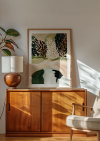 Una paleta de colores suaves y naturales crea un paisaje armonioso y tranquilo.-4