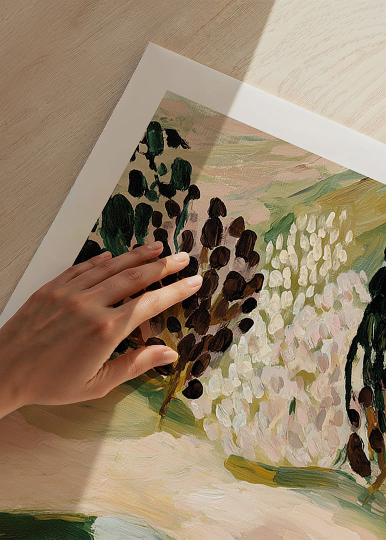 Una paleta de colores suaves y naturales crea un paisaje armonioso y tranquilo.-12