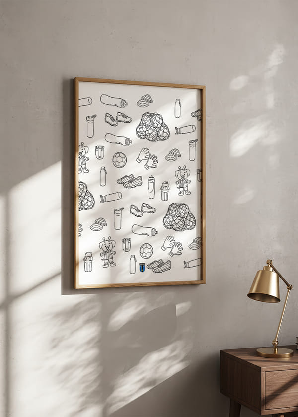 Poster Ritbok Sirius Fotboll No1 crossfade