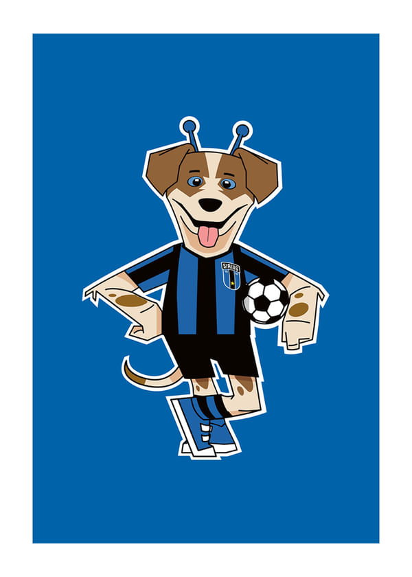 Poster Spurt Illustration Blå