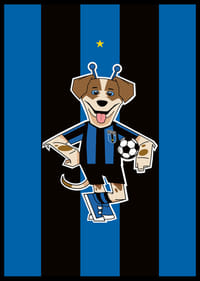 Spurt Illustration Blå/Svart-2