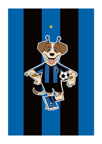 Spurt Illustration Blå/Svart-1