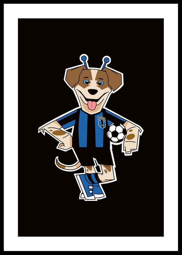 Poster Spurt Illustration Svart