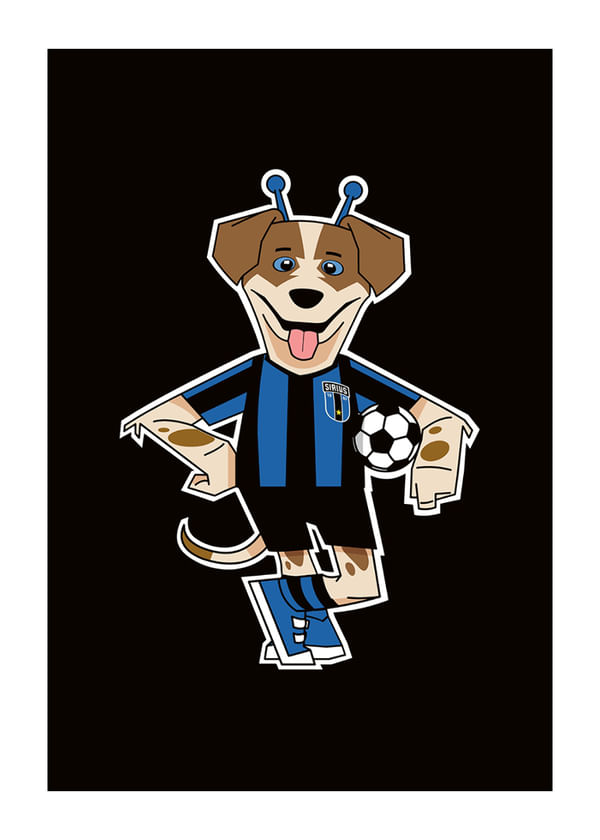 Poster Spurt Illustration Svart