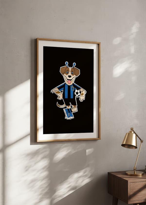 Poster Spurt Illustration Svart crossfade