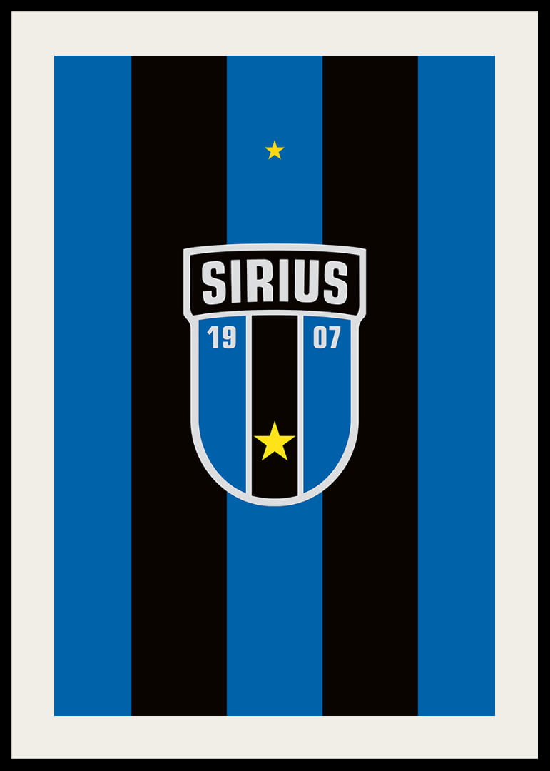 Logo Sirius Fotboll Svart/Blå-12