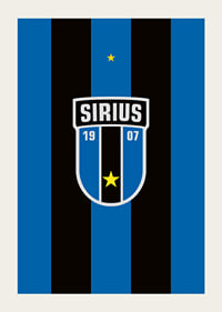 Logo Sirius Fotboll Svart/Blå-3