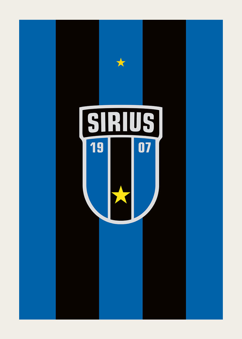 Logo Sirius Fotboll Svart/Blå-12