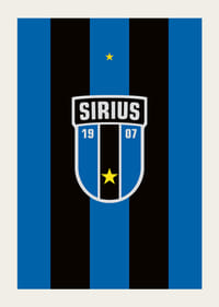 Logo Sirius Fotboll Svart/Blå-3