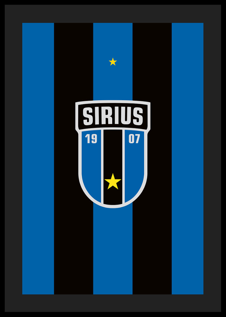 Logo Sirius Fotboll Svart/Blå-12