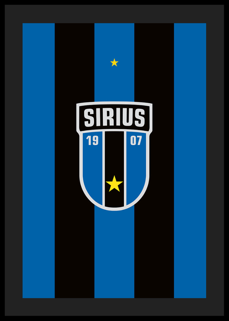 Logo Sirius Fotboll Svart/Blå-12