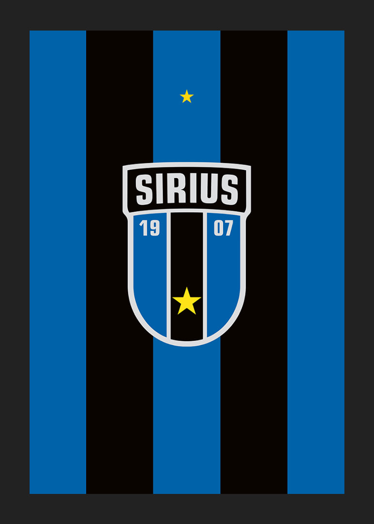 Logo Sirius Fotboll Svart/Blå-12