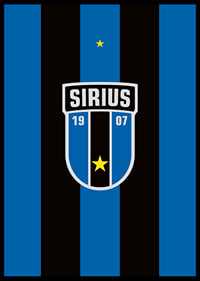 Logo Sirius Fotboll Svart/Blå-6