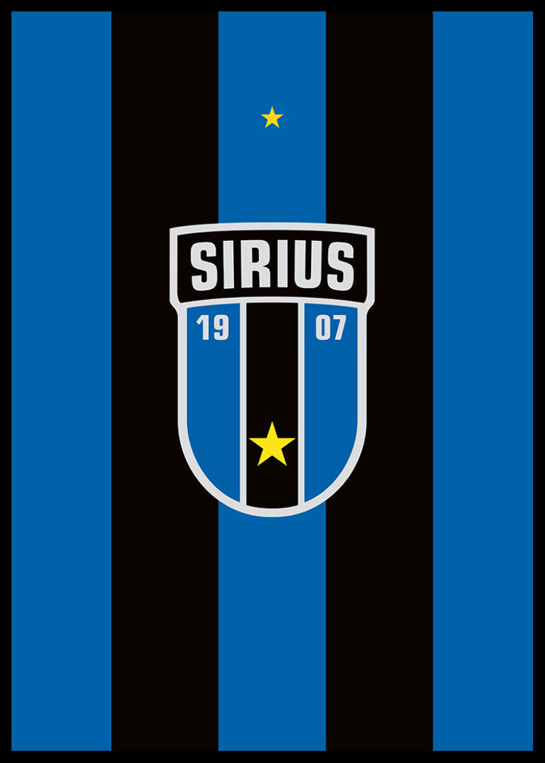 Logo Sirius Fotboll Svart/Blå-12