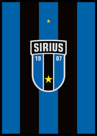 Logo Sirius Fotboll Svart/Blå-2