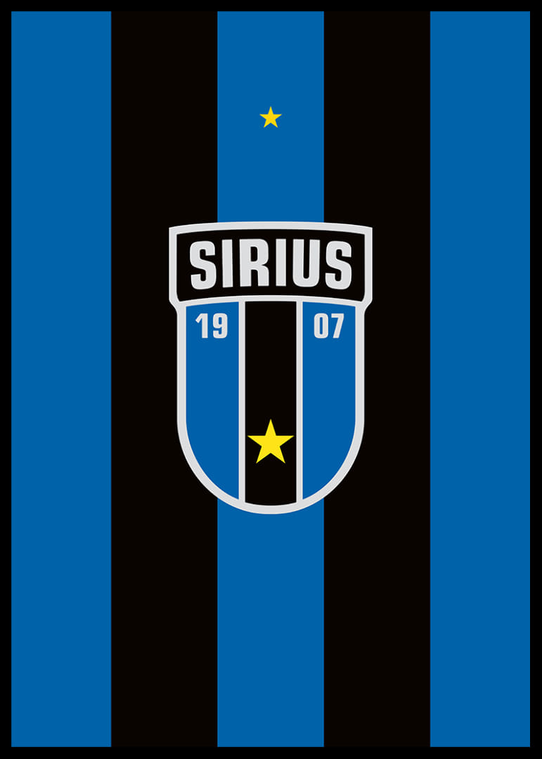 Logo Sirius Fotboll Svart/Blå-12