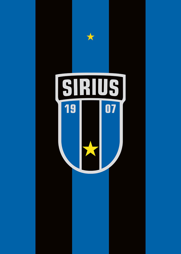 Logo Sirius Fotboll Svart/Blå-12