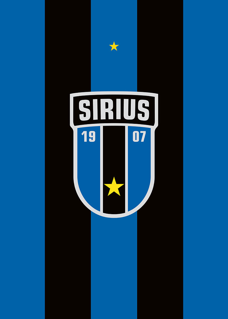 Logo Sirius Fotboll Svart/Blå-12