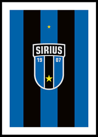 Logo Sirius Fotboll Svart/Blå-0
