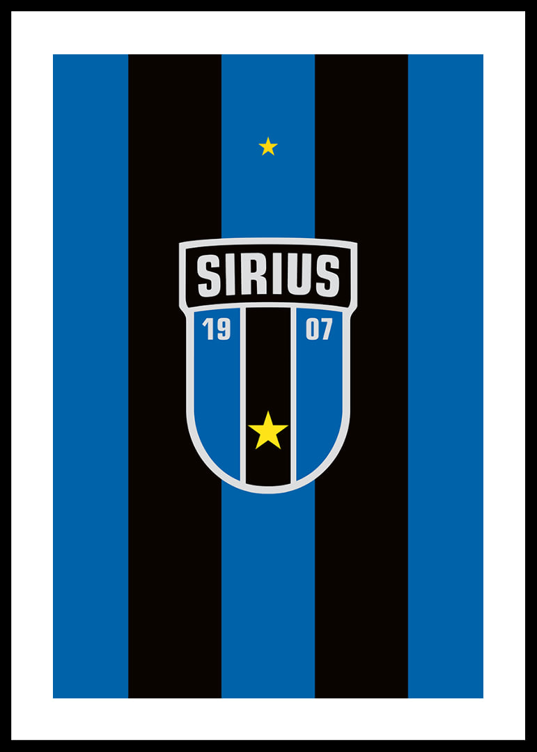 Logo Sirius Fotboll Svart/Blå-12