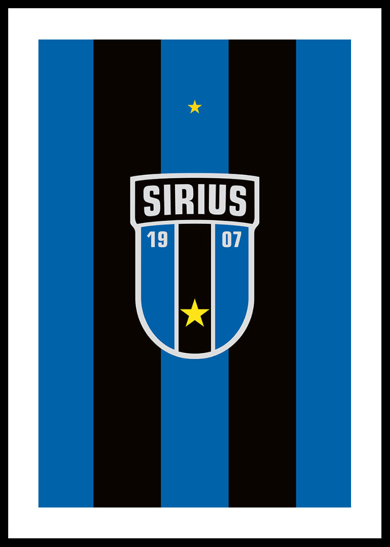 Logo Sirius Fotboll Svart/Blå-12